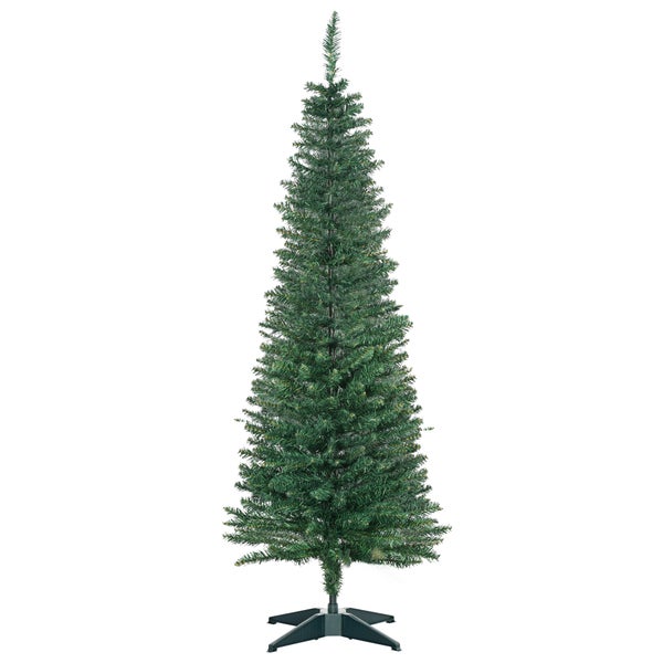 HOMCOM Weihnachtsbaum, Ø46 x 150 cm, PVC, Grün