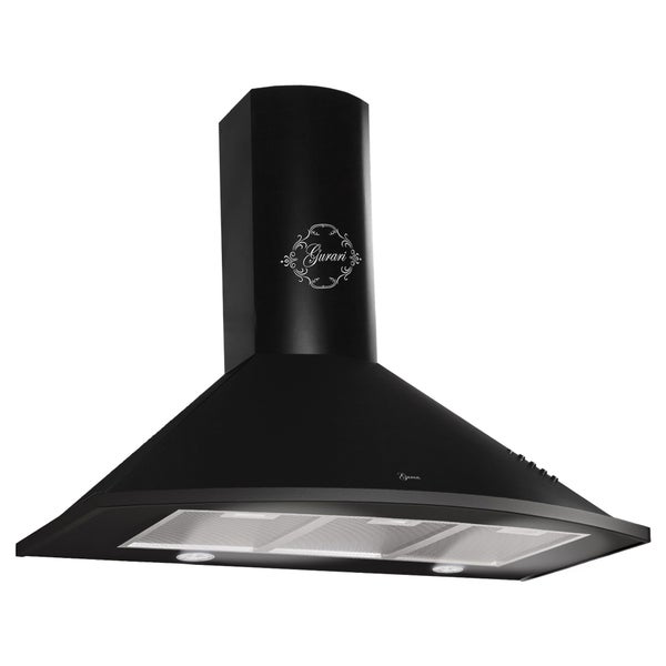 Wandhaube Gurari mit integrierter Beleuchtung und Metallfettfilter für die Küche
