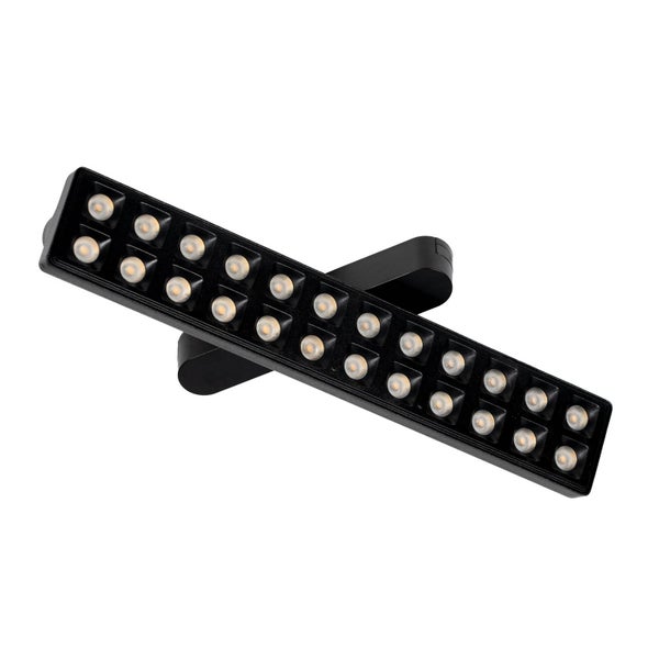 Lindby LED Lumaro (Modern) in Schwarz (24 flammig, ) Wohnzimmerleuchte