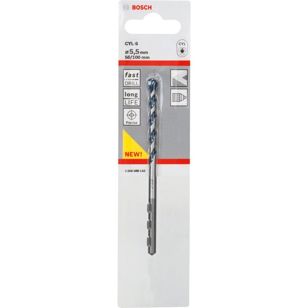 Bosch CYL-5 Bohrer, Durchmesser 5,5 mm, Länge 50/100 mm