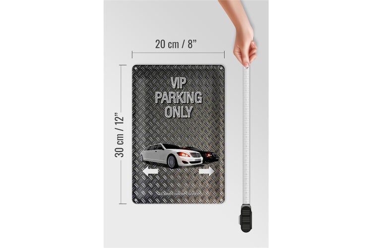 Blechschild Spruch 20x30cm Parken VIP parking only