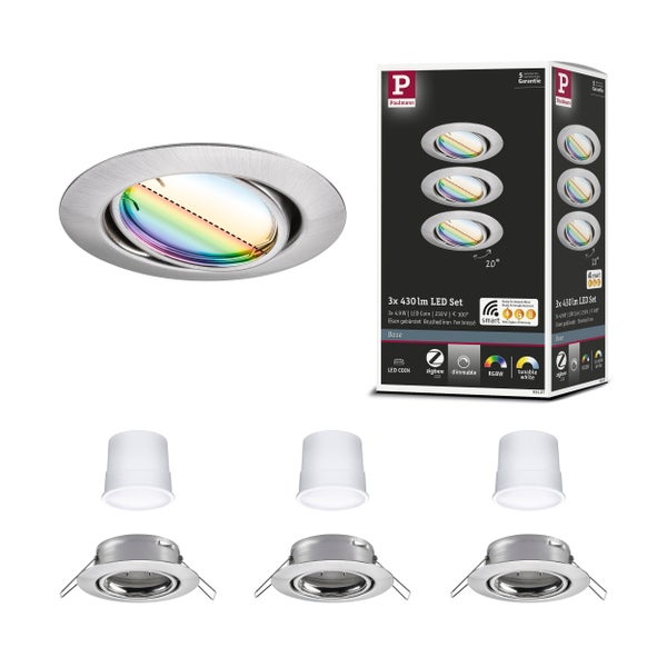 Paulmann MaxLED 500 Basis Set mit 5 Meter LED Streifen, dimmbar, warmweißes Licht 2700 Kelvin und inklusive Netzteil.