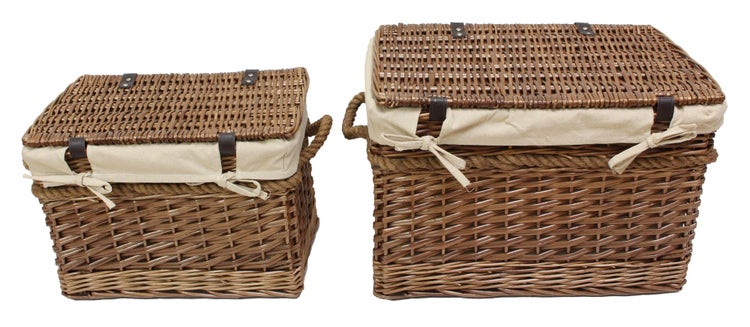 FRANK FLECHTWAREN | Universaltruhe My Storage, 2er Set, WEIDE, BAUMWOLLE, POLYESTER, 45 x 30 x 32 cm, 56 x 38 x 37 cm
