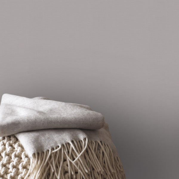 Textiltapete mit Textilstruktur und Wolldecke