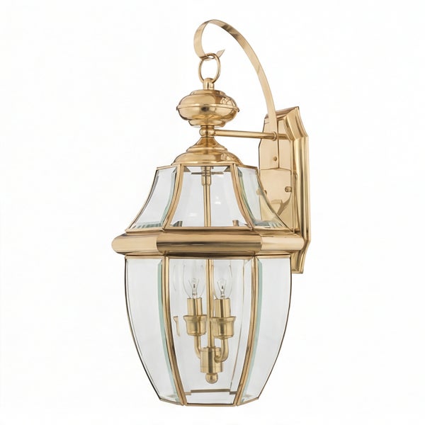 Wandleuchte aus Glas und Metall