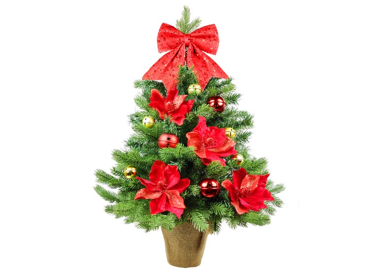 LAALU Set Weihnachtskugeln 28 Stück in Box BÄUERIN für Weihnachtsbäume bis 100 cm