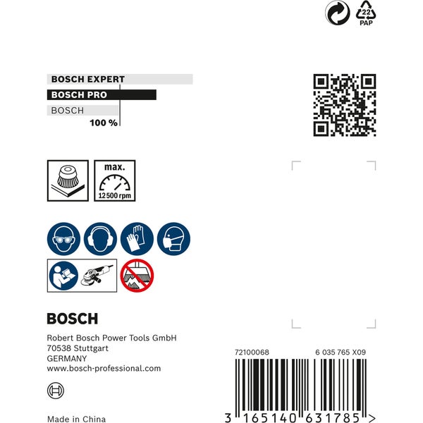 Bosch PRO Metal clean Topfbürste 70 x 0,30 mm Gewinde - 2608622098