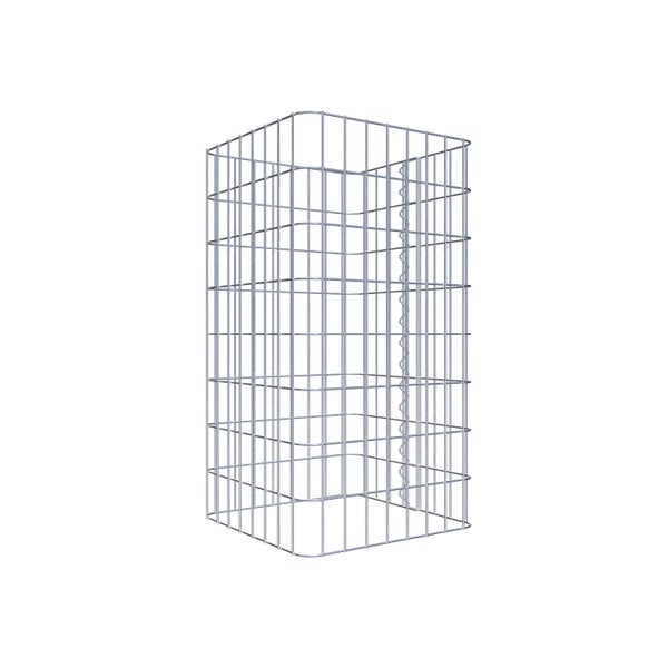 Gabionensäule 42 x 42 cm, MW 5 x 10 cm eckig - Höhe: 0,80 m