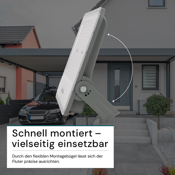 LED-Strahler zur flexiblen Montage im Außenbereich