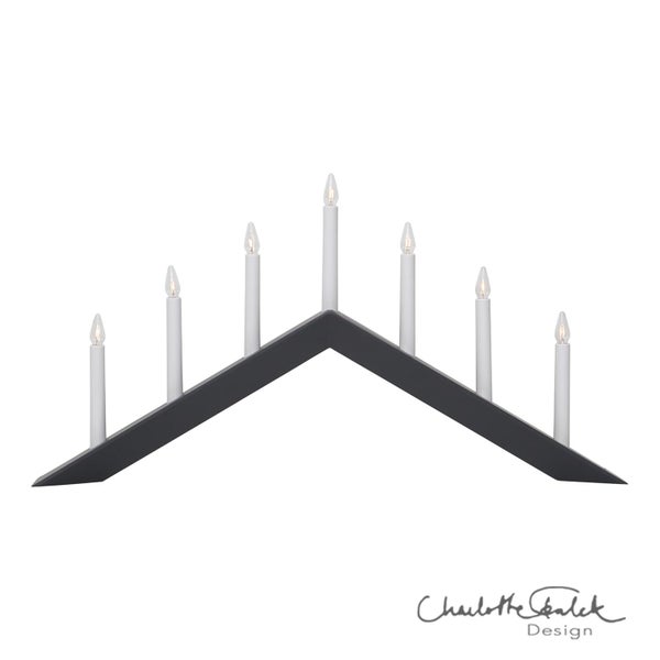 Elektrischer Adventsleuchter mit sieben Kerzen