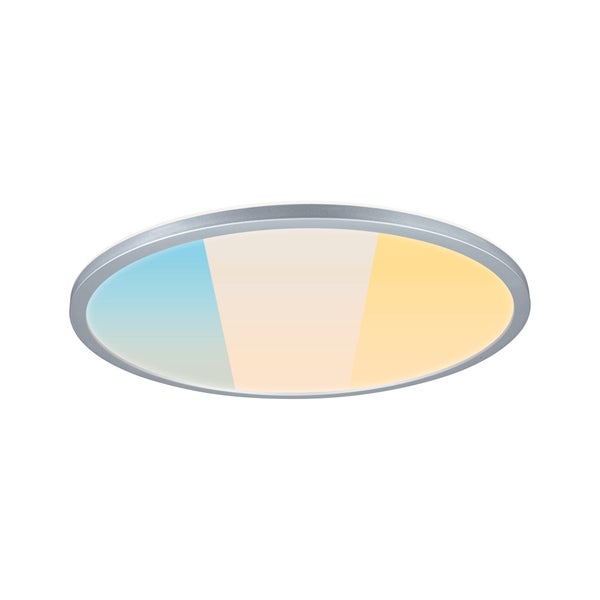LED Panel Atria Shine IP44 rund 398mm 20,8W 2800lm 3000 - 6500K Chrom matt