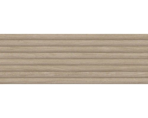 Wandfliese Granier taupe 3D 33,3x100 cm rektifiziert