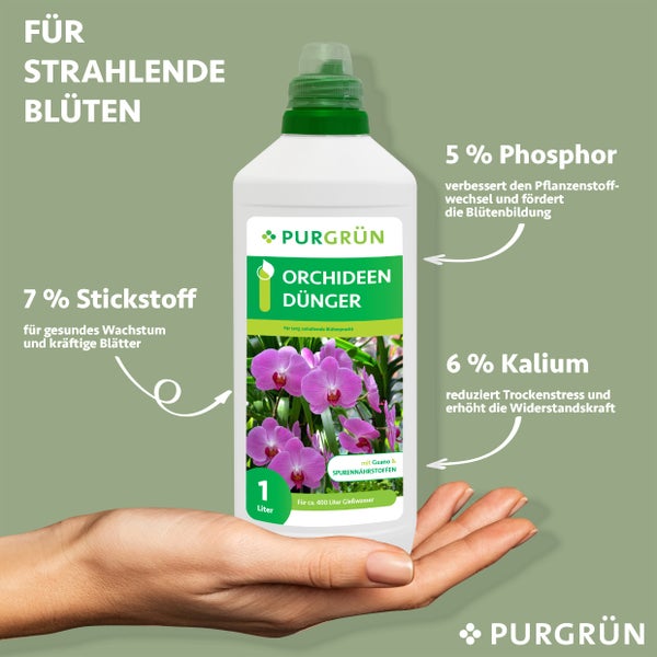Purgrün Orchideendünger 1 Liter