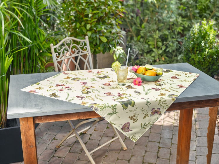 FRANK FLECHTWAREN | Tischdecke Sommerwiese, POLYESTER, 80 x 80 cm
