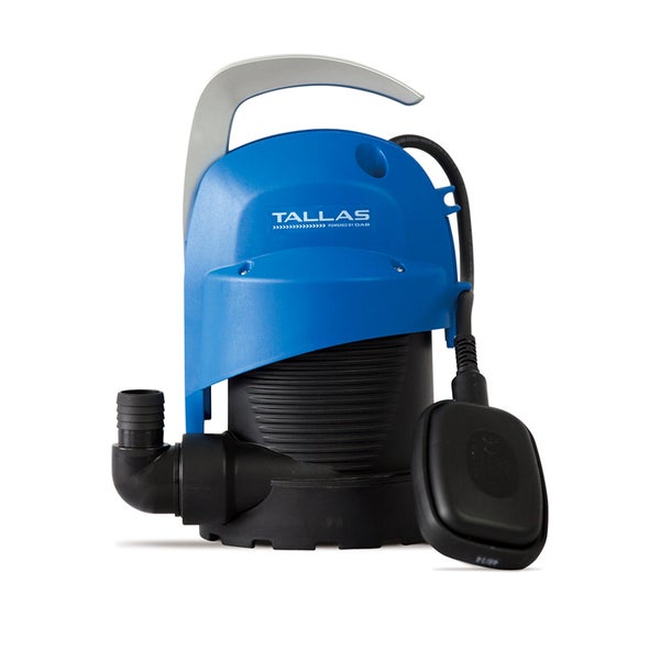 Tallas D-CW 200 Tauchpumpe - 5.700 L/Std. - 220W - Förderhöhe 5,5 m - Mit Schwimmer - Korngröße 5 mm - Reinwasserpumpe