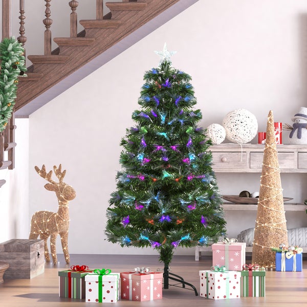 HOMCOM Weihnachtsbaum, Ø66 x 120H cm, PVC, Grün