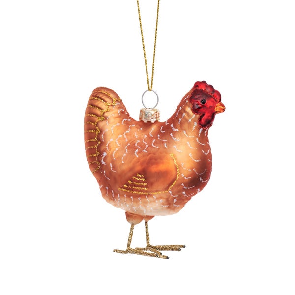 Weihnachtskugel Huhn - Sass & Belle