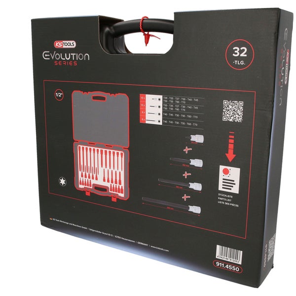 KS Tools Evolution Series 32-teiliges Werkzeugset in Verpackung