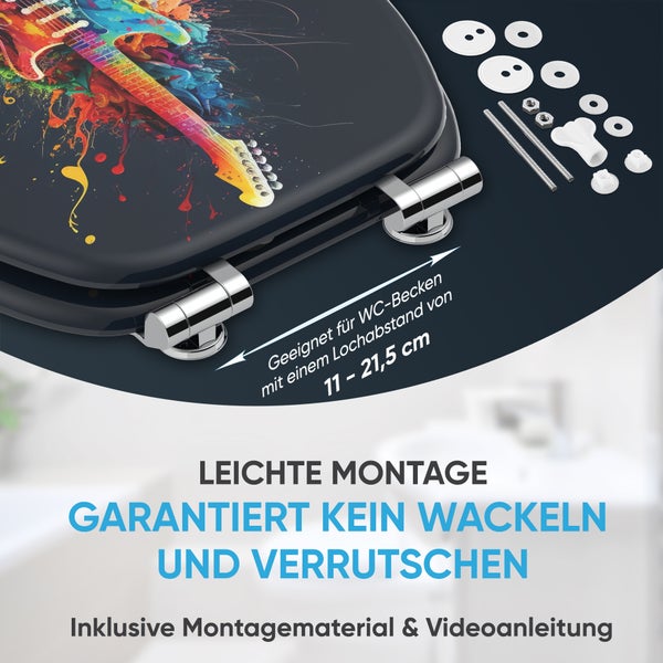 WC-Sitz mit Absenkautomatik Guitar