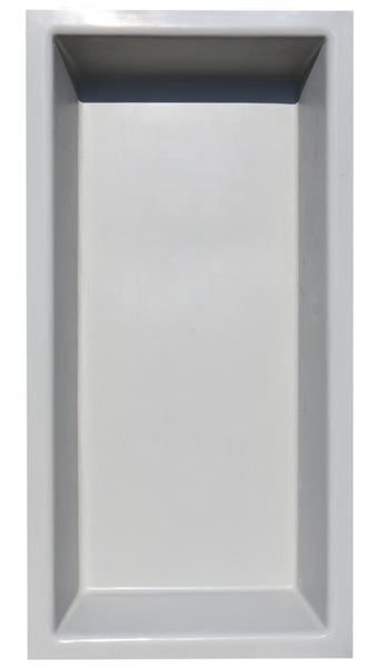 Einbaufertige Wandnische aus Kunststoff für Bad oder Dusche, rechteckig und hochkant.