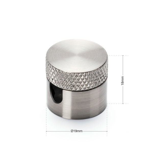 Wand und Deckenpin Kabelhalter Ø 19 mm Metall Nickel 3 Stück