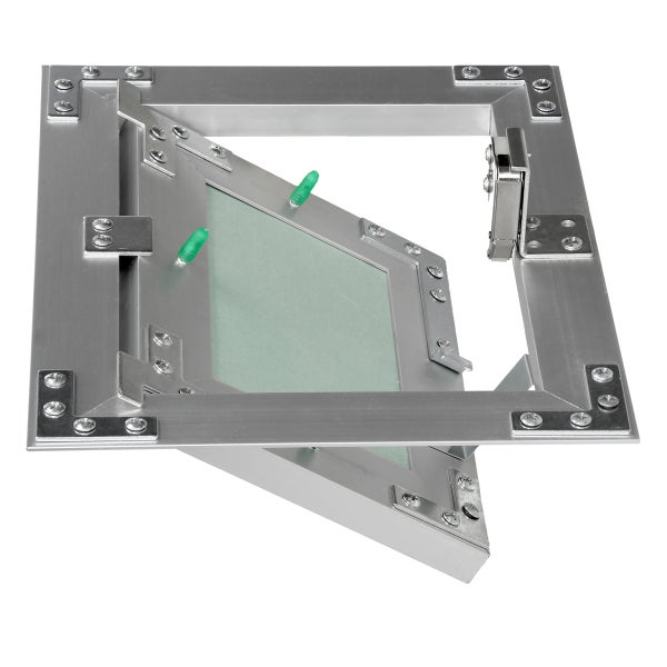 ECD Germany Revisionsklappe Revisionstür GK-Einlage 150x200mm Gipskarton 12,5mm Alu Rahmen Revision Wartungstür Wartungsklappe Wartung Reinigungsklappe Wartungsöffnung Feuchtraumgeeignet Trockenbau