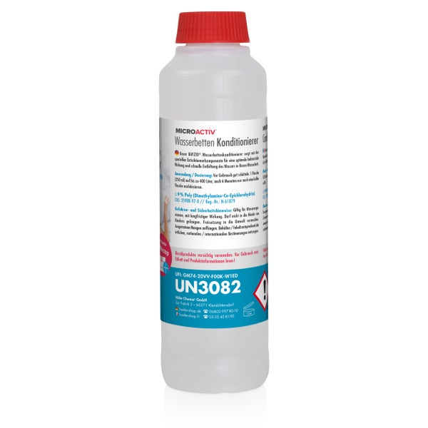 MicroActiv Wasserbetten Konditionierer in einer Kunststoffflasche