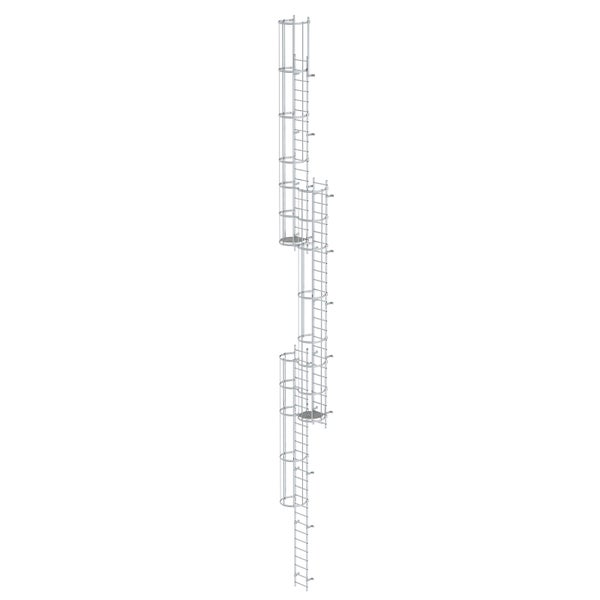MUNK ortsfeste Steigleitern Aluminium, 15,96m SH PG2