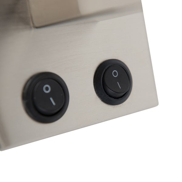 Nahaufnahme einer Lampe mit zwei Schaltern