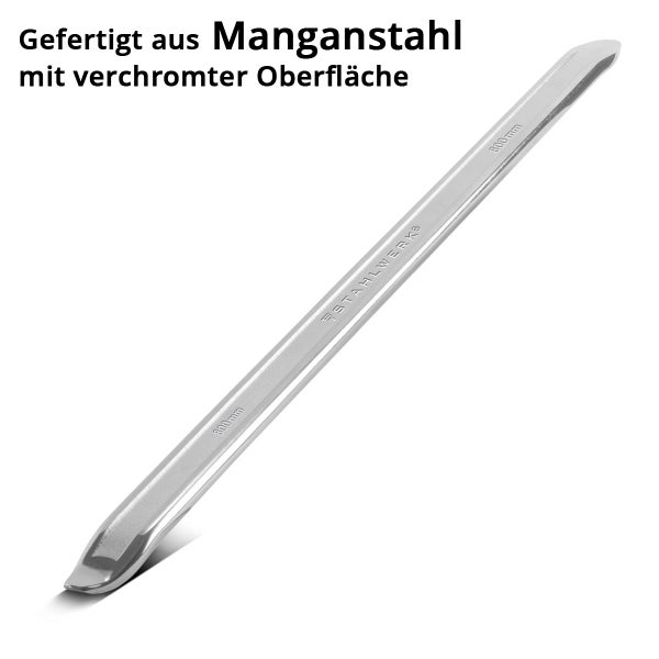 STAHLWERK Montageeisen 4er Set 500 600 700 800 mm Montiereisen Hebeleisen