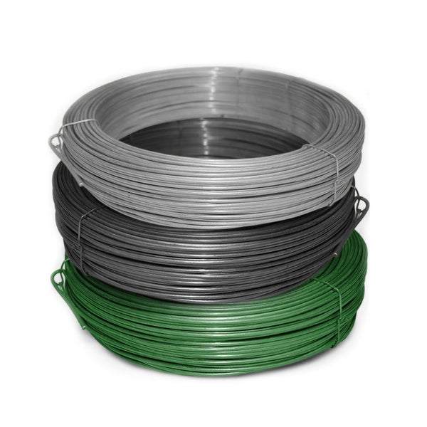 FLOORDIREKT Bindedraht - 3,1 mm Stärke - Spanndraht - 3,1 mm Stärke - Verzinkt - 80 m Länge