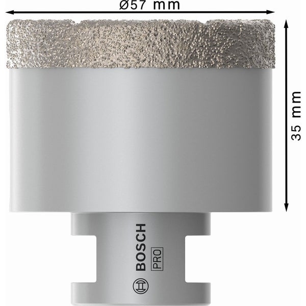 Bosch PRO Core Cutter dry 57 x 35 x 22,23 mm - 2608587127