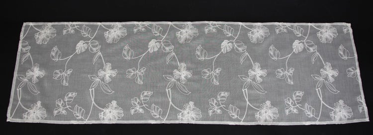 FRANK FLECHTWAREN | Tischläufer Blütenweiß, POLYESTER, 40 x 140 cm