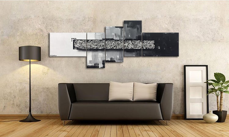 Das Wandbild -Rumble In The Box- 210x80x2 cm handgemaltes Unikat