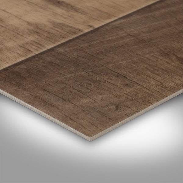 PVC Bodenbelag Meterware Holzoptik rustikal mit Vliesrücken 200 cm breit (Meterware)