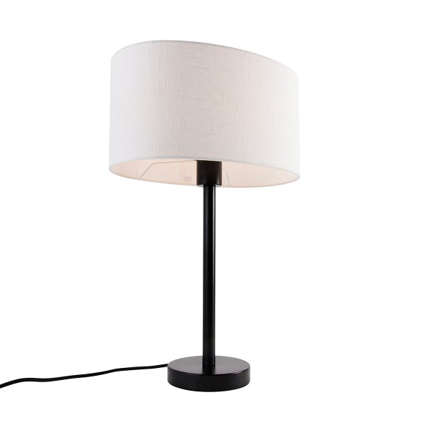 Tischleuchte mit Schirm und Fuß