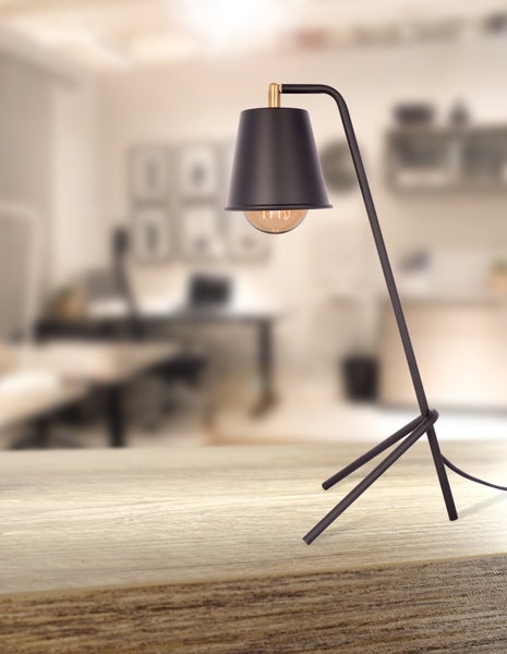 Designer Tischleuchte im Industriellen Look, Loft Stil Lampe | Wohnzimmer Esszimmer Leuchte