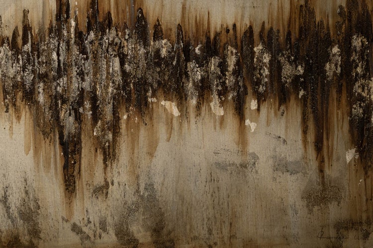 Handgemaltes Gemälde Acrylfarbe 140x70cm Braun