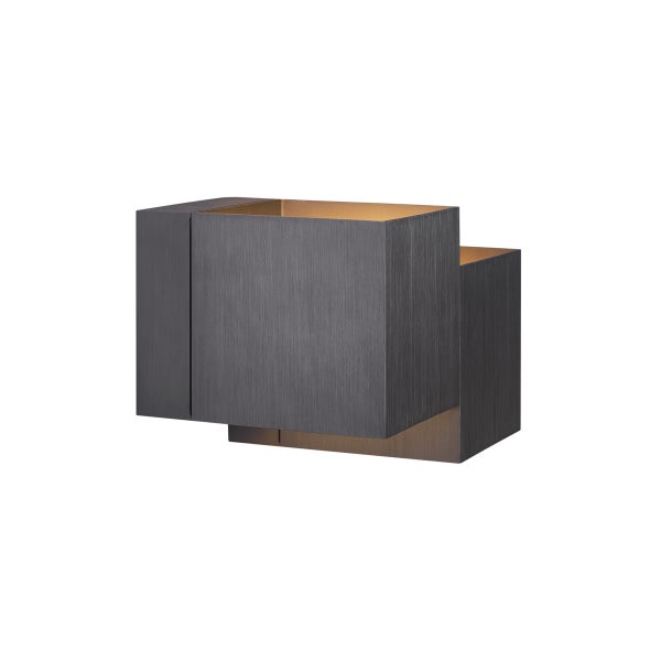 Graue Wandleuchte aus Metall