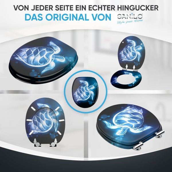 WC-Sitz mit Absenkautomatik Glow Turtle