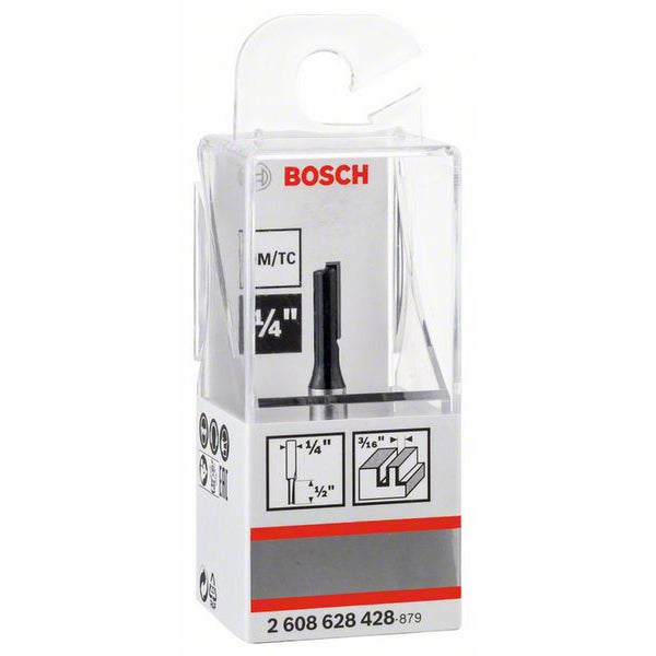 Bosch Nutfräser 1/4 Ø 4,8 mm L 12,4 mm G 51 mm - 2608628428