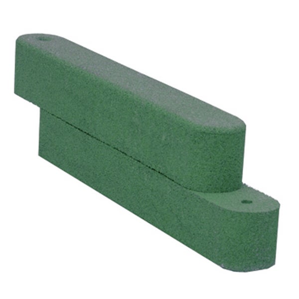 Sandkastenrand aus Gummi – 100 x 15 x 15 cm – Grün – Riemen