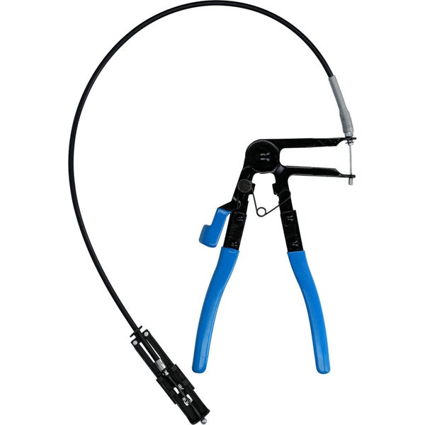 Flexibler Schlauchklemmenzangen-Satz mit blauen Griffen