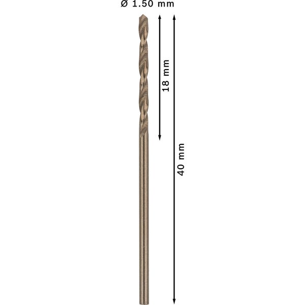 Bosch PRO Stainless Steel HSS-Co Spiralbohrer 1 x 18 x 40 mm - 2608585873