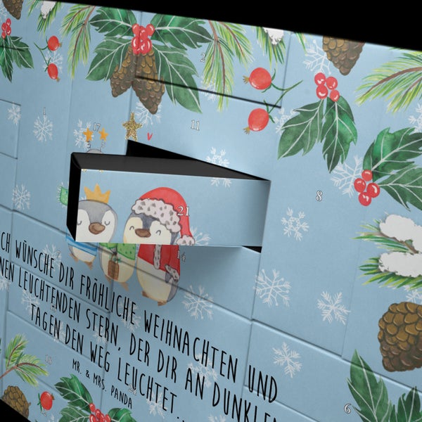 Mr. & Mrs. Panda Befüllbarer Adventskalender Winterzeit Heilige drei Könige - Blau Pastell