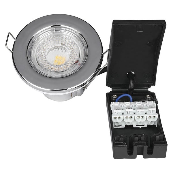 V-TAC VT-885-C - LED-Downlights - PRO Fire Rated Integrated - Samsung - IP65 - Chrom - 5 Watt -