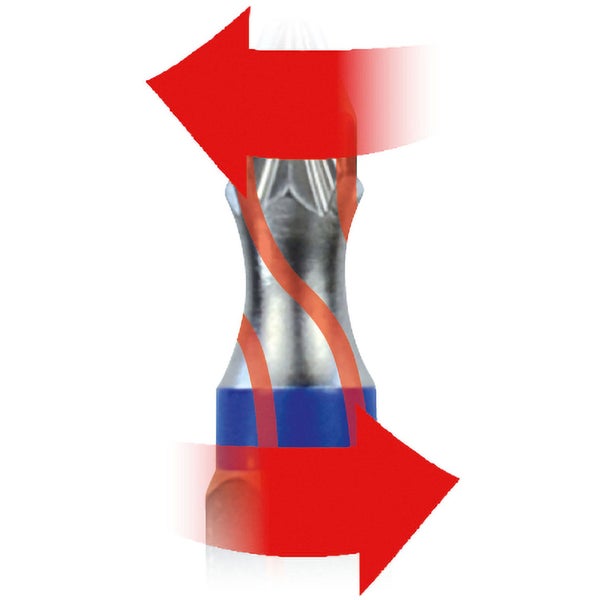 Bit mit gegenläufigen Pfeilen für Schraubarbeiten