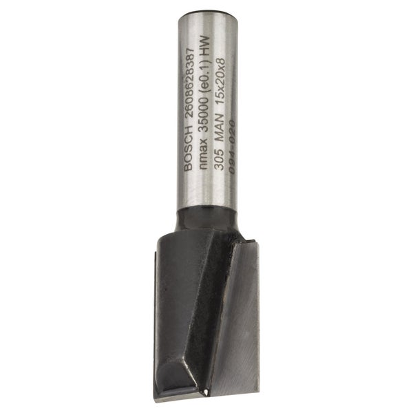 Bosch Nutfräser Standard for Wood 8 mm D1 15 mm L 20 mm G 51 mm - 2608628387