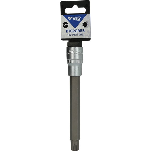 Brilliant Tools Steckschlüssel-Einsatz, 140 mm lang, M12