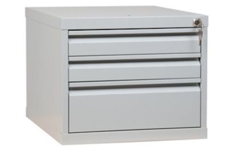 PROREGAL Werkbank Cricket Mit 3 Schubladen Und Ablageboden HxBxT 84 x 160 x 60 cm Traglast 150 kg Grau-Buche